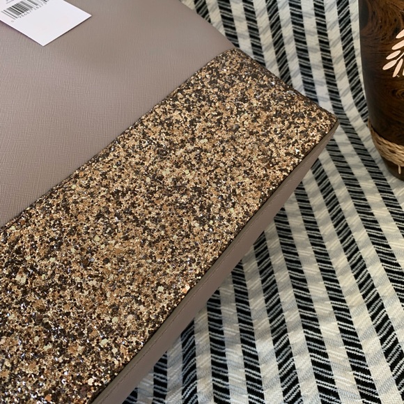 Kate Spade Greta Court Penny Giltter Large Gray - Picture 4 of 6